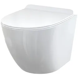 alcadrain Wand-WC Solid mit WC-Sitz Softclose Slim Duroplast