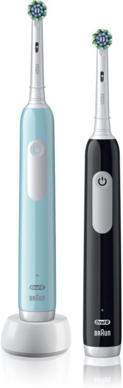 Oral-B Pro Series 1 DUO brosse à dents électrique Blue & Black 2 pcs