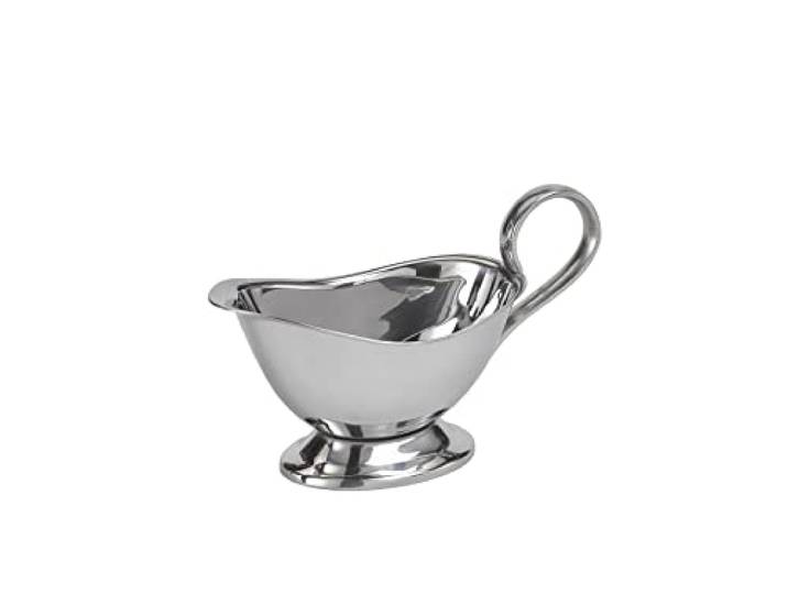APS 40204 hoogwaardige roestvrijstalen sauzen, kerstdiner, braad-/dessertsaus, tafelservies, voor 0,125 l, 16 x 7,5 cm, H: 9 cm