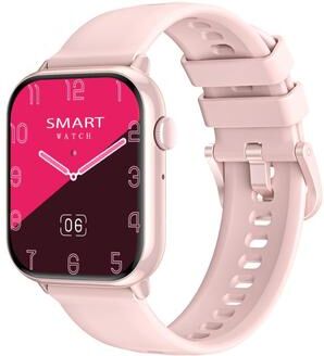 CaseAndConnect HD15 Smart Watch 1.75 Inch IP68 Waterproof Smart Watch With Bluetooth Calling & Health Tracking pink