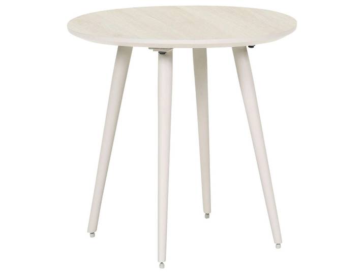 Carryhome Beistelltisch, Creme, Eiche, Freiform, 40x45x40 cm, Wohnzimmer, Wohnzimmertische, Beistelltische