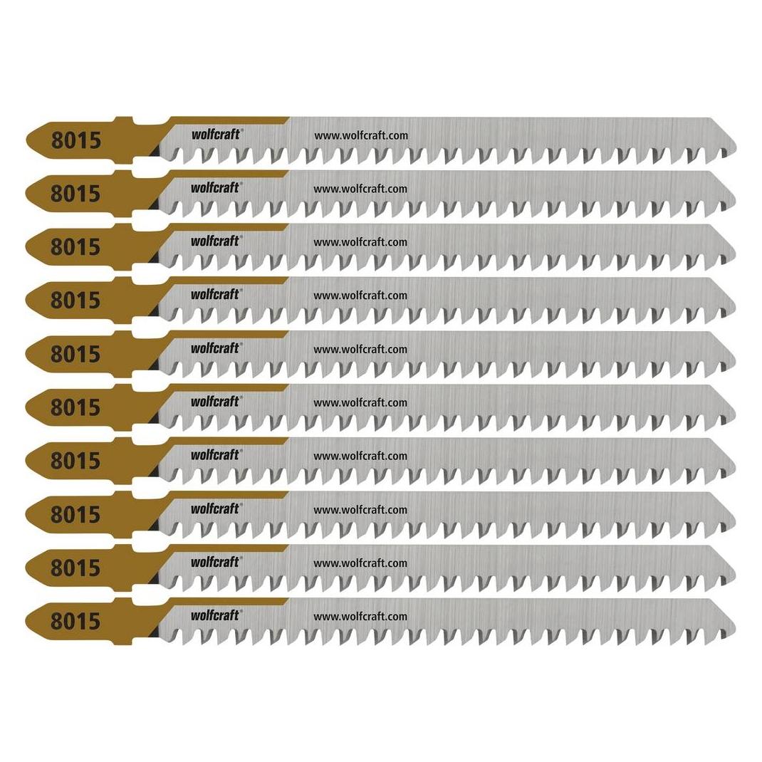 wolfcraft 8015100 10 Stichsägeblätter Spanplatte Sauberer 10 St. (8015100)