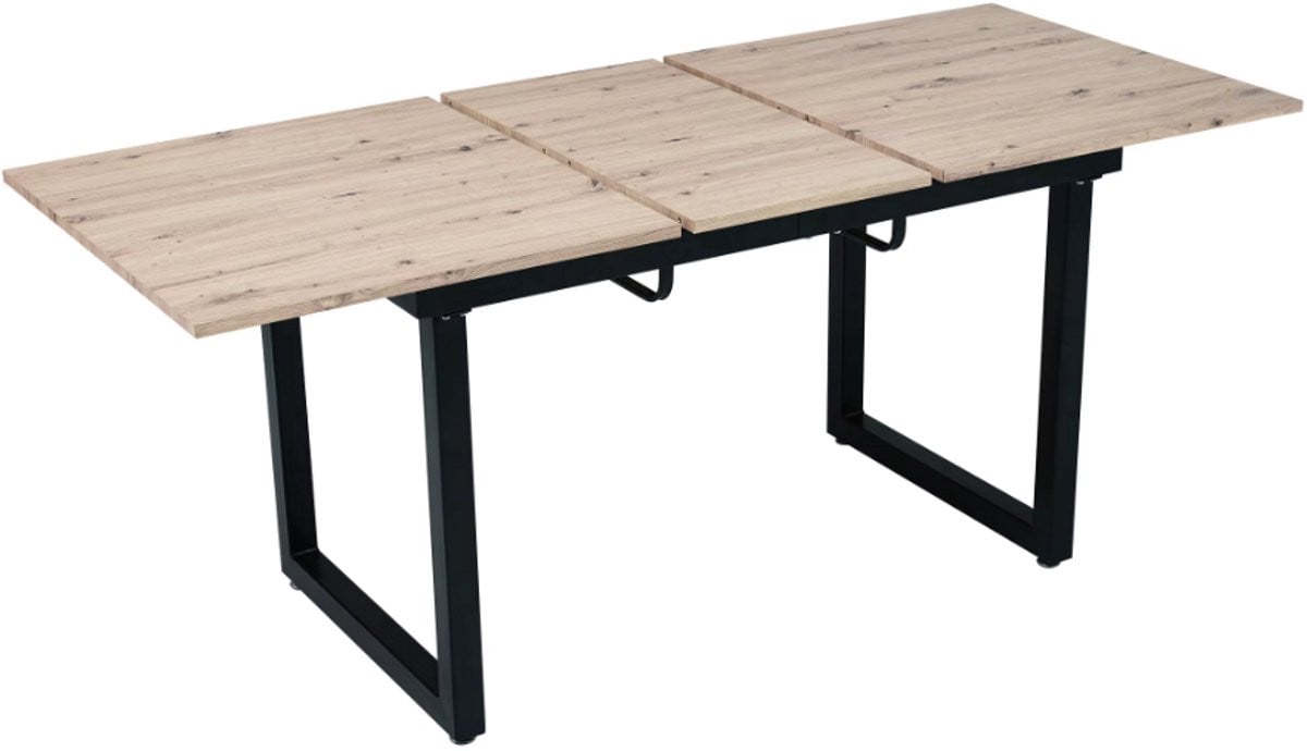 Lifero Eettafel - Uitschuifbare Rechthoekige Tafel met Industrieel Frame