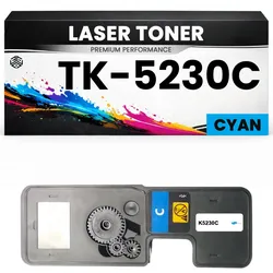 Toner TK-5230C Cyan für Kyocera TK5230C Premium Alternative Günstig für Kyocera ECOSYS M5521cdw, KYOCERA ECOSYS M5026cdw