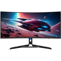 Lenovo Legion R34w-30 (3440 x 1440 Pixel, 34"), Monitor, Schwarz