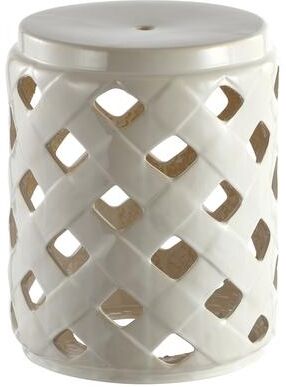 SAFAVIEH Betli Lattice Ceramic Decorative Garden Stool