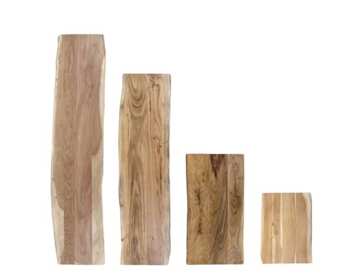 trelevo Waschtischplatte 120x40 cm Akazienholz massiv naturfarben Baumkante 26mm, Tischplatte, Baumkantenplatte als Waschtisch für Aufsatzwaschbecken