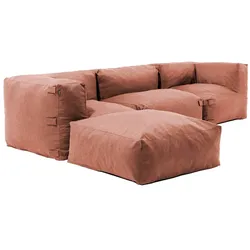 Oviala Business Modulare Eckgarnitur 4-Sitzer Terracotta