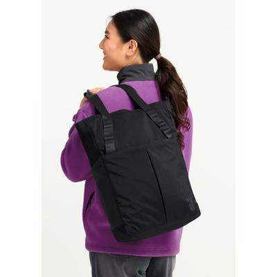Schultertasche JACK WOLFSKIN "ZOYA 2IN1 TOTE", Damen, Gr. onesize, schwarz, Polyamid, Taschen Schultertasche, 2-in-1 Tragetasche, vielseitig, Organizer innen