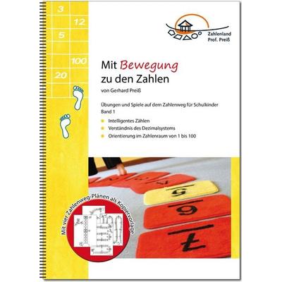 Mit Bewegung zu den Zahlen, Gebundene Ausgabe von Gerhard Preiss, Zahlenland Prof. Preiß, 978-3-941063-20-4