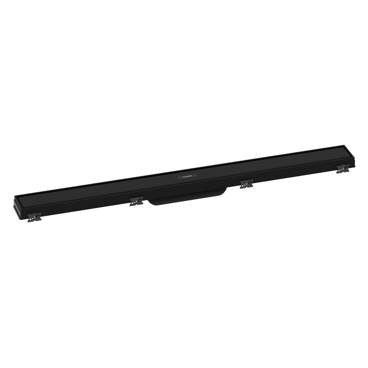 hansgrohe Duschrinne RainDrain Match, mit höhenverstellbarem Rahmen 800 mm, mattschwarz (800 mm) (56038670)