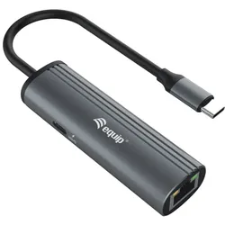 Equip USB-C-auf-RJ45-Gigabit-Netzwerk + PD-Adapter