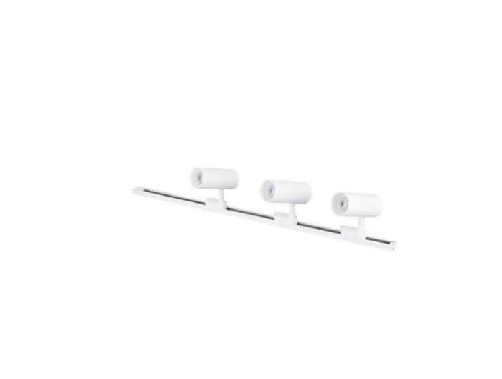 Schienensystem-Strahler Ice, Weiß, Metall, 8-teilig, 150x15 cm, RoHS, Lampen & Leuchten, Innenbeleuchtung, Schienensysteme