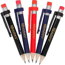Masters Bleistifte mit Clip 5er-Pack, mehrfarbig