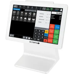 OLYMPIA Registrierkasse inkl. eingebautem Scanner TS10 weiß