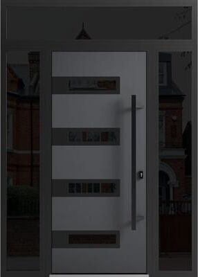VDOMDOORS Ronex 0131 Grey Steel Exterior Door
