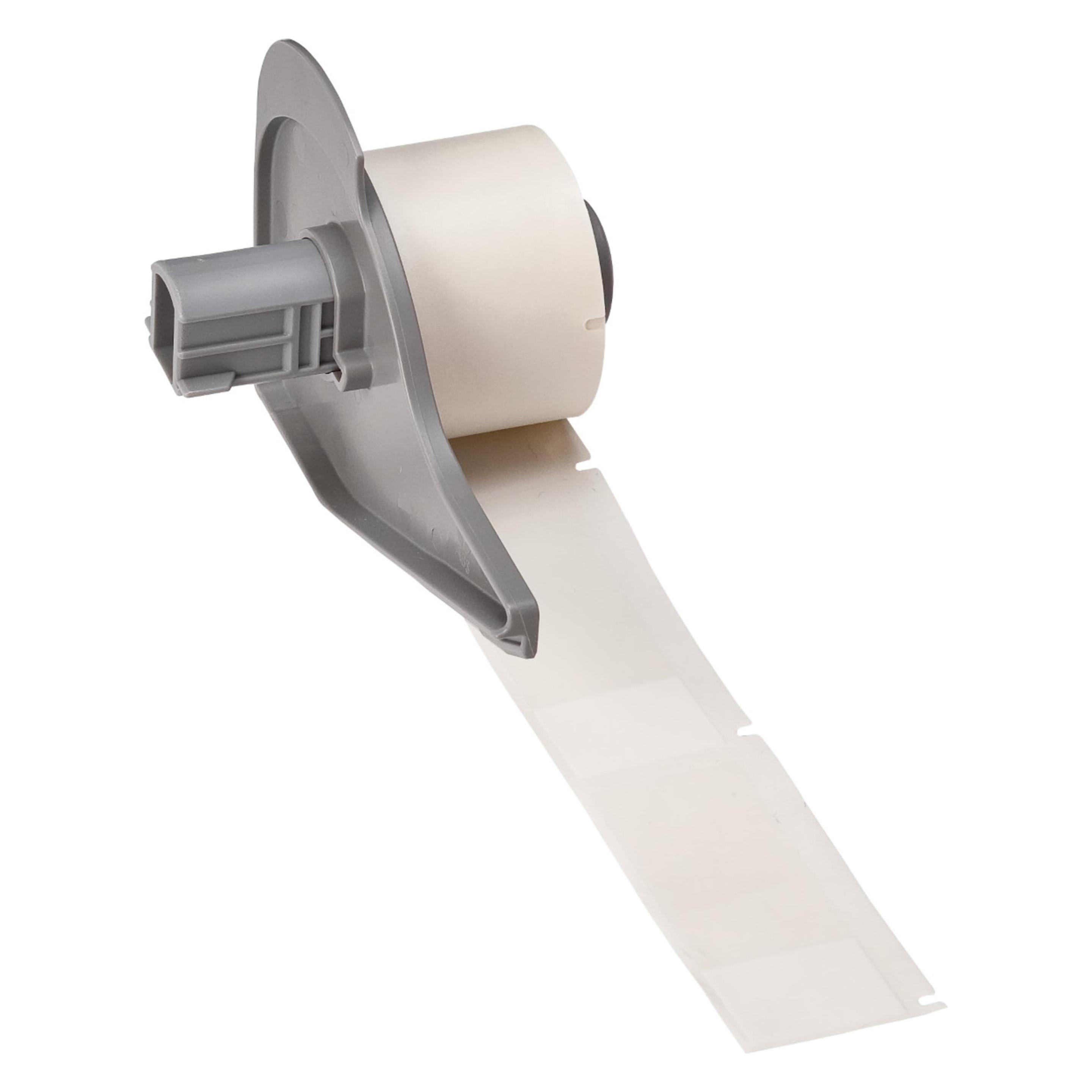 Brady M7-21-417, selbstlaminierendes Vinyl, Weiss/Transparent, matt, 25.40 x 19.05(63.50) mm, für K (33.32 mm) (M7-21-417)