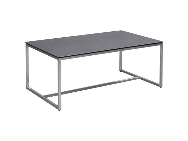 Novel Couchtisch, Anthrazit, Edelstahl, Metall, Glas, Keramik, rechteckig, eckig, 60x42x100 cm, Wohnzimmer, Wohnzimmertische, Couchtische, Couchtische Glas