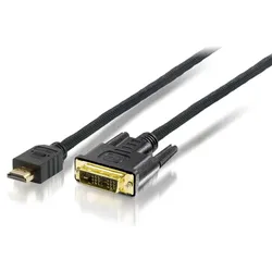 Equip HDMI ZU DVI-D Adapter Kabel, Stecker / Stecker, 5.0m, bidirektional