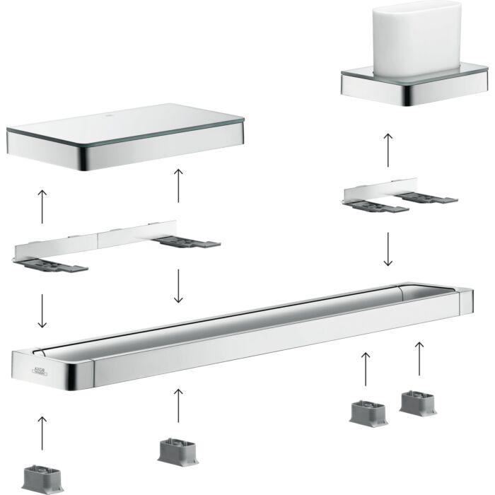 hansgrohe Axor Universal Circular Adapterset 42870000 für die Montage auf einer Reling
