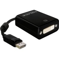 Adapter Displayport-Stecker > DVI-I-Buchse schwarz, 12,5 cm