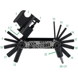 CONTEC Multifunktionswerkzeug Pocket Gadget - F22 Stealth schwarz
