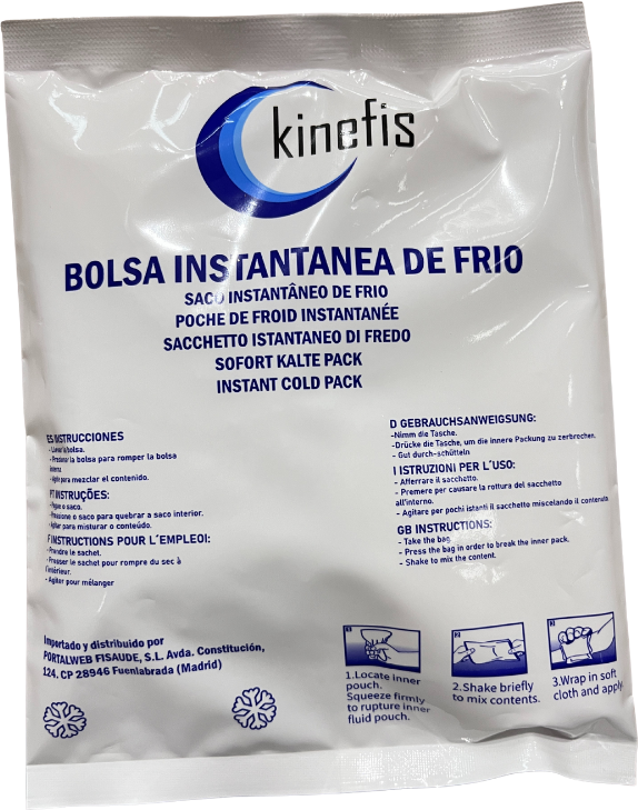Pack 25 Unidades - Saca de Gelo Instantâneo Kinefis Cryo Therm Fast (14x18 cm)