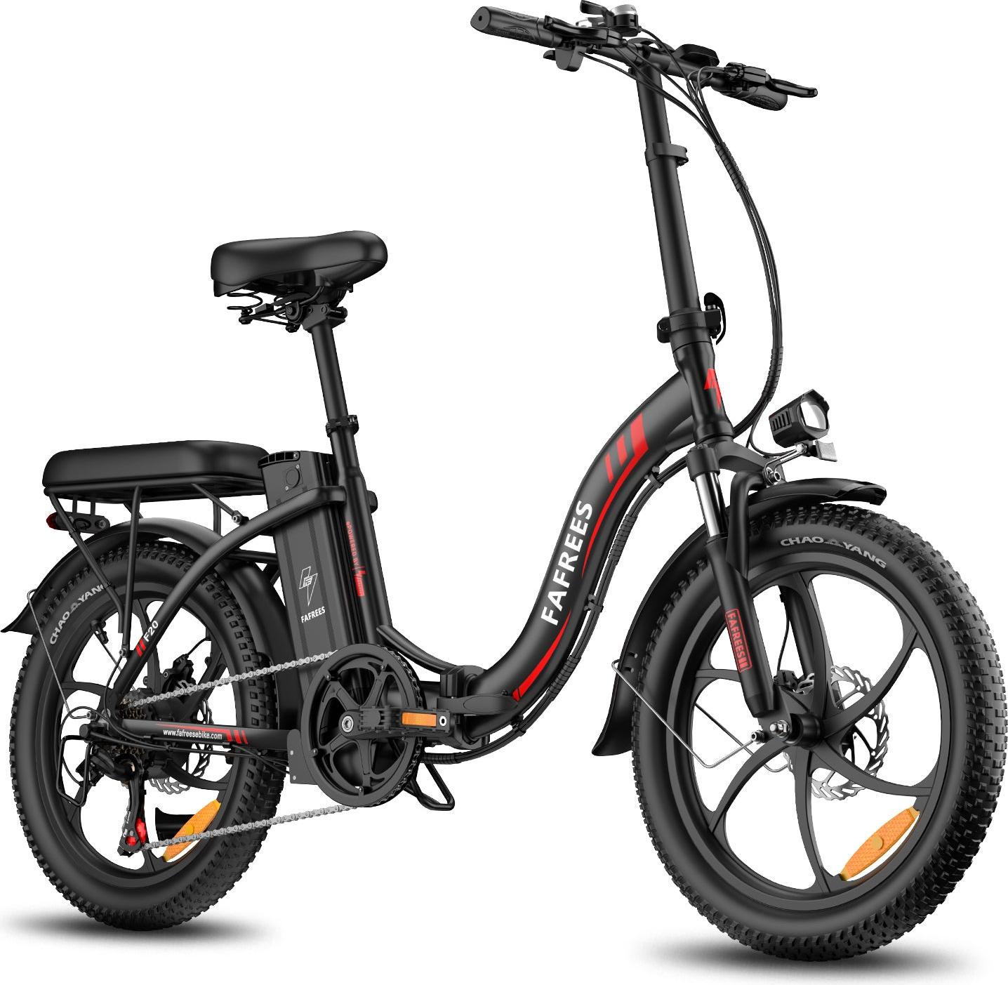FAFREES F20 City e-bikes - Motor 250W Akku 36V18Ah 20'' Scheibenbremsen - Schwarz