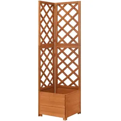 vidaXL Eck-Spalier mit Pflanzkasten 40x40x150cm Massivholz Tanne