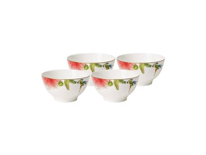 Villeroy & Boch Amazonia Anmut BOL 750 ml, 4er Set, Premium Bone Porzellan, Bunt