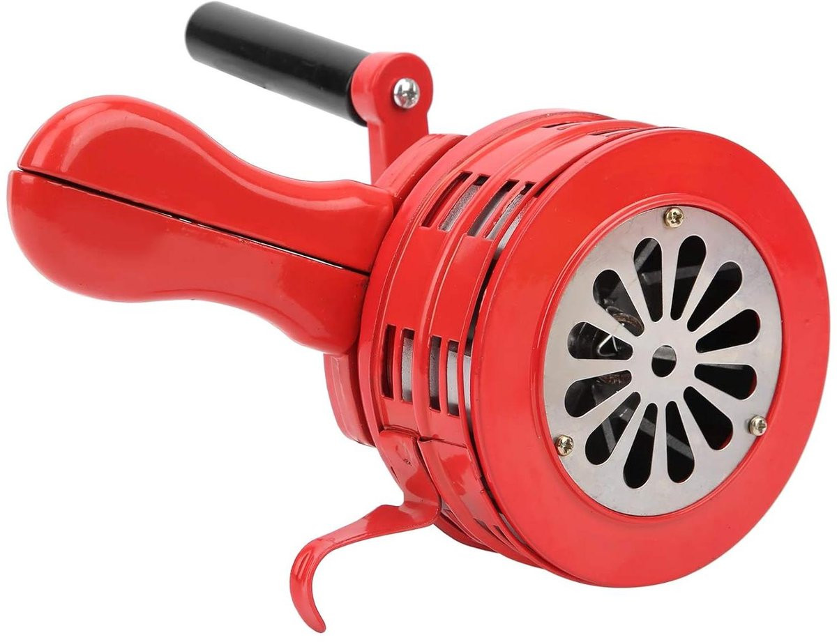 Allecto Draagbare Handslinger Sirene Rood