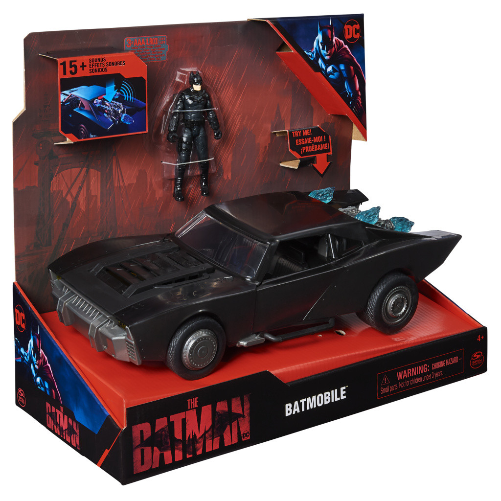 Spin Master DC Comics Batmobile speelgoedauto, zwart