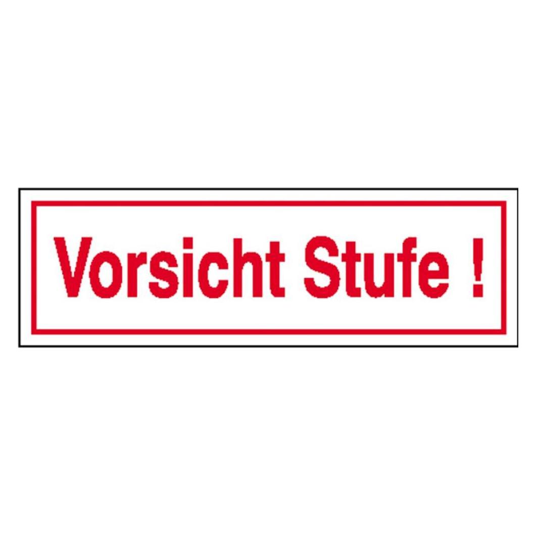 SafetyMarking Hinweisaufkleber "Vorsicht Stufe!" rechteckig 25,0 x 7,0 cm (21.5372)