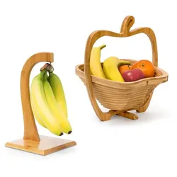 Relaxdays 2 tlg. Obstset Hellbraun