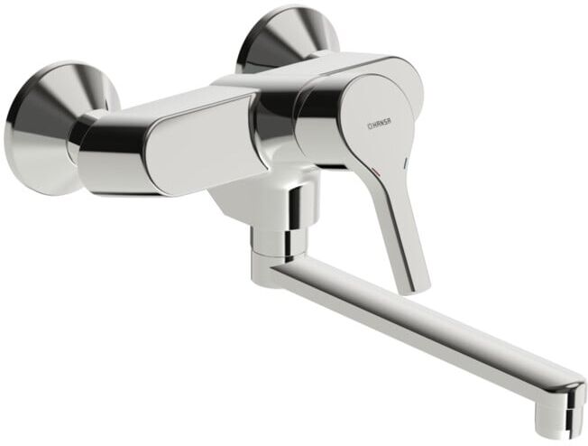 Hansa Mitigeur mural pour évier HANSAPALENO pivotant, portée 284 mm, chrome (56512103)