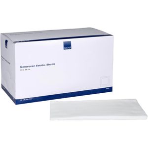 Abena Vlieskompressen 7033, nicht haftend, 4-lagig, steril, saugfähig, 10 x 20 cm, 125 Stück