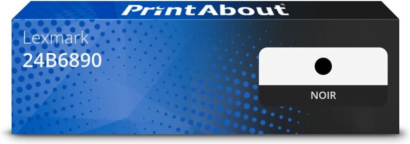 PrintAbout Toner compatible Lexmark 24B6890 - Noir Noir