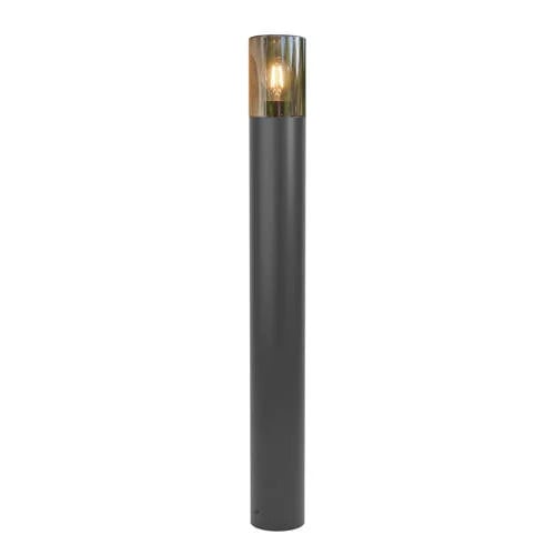 Eglo Cropani Staande buitenlamp - Zwart/Grijs/Transparant - Hoogte: 80 cm