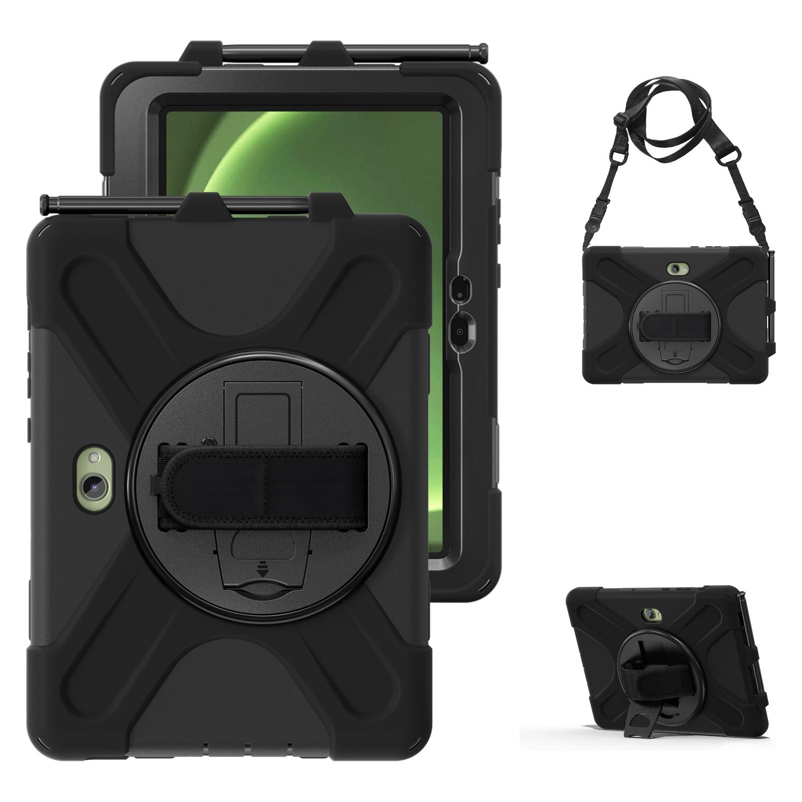 Just JM Rugged Case Grip für Samsung Galaxy Tab Active Pro/ Active4 Pro/ Active5 Pro mit Trageriemen, (Samsung Galaxy Tab Active 4 Pro, Samsung Galaxy Tab Active 5 Pro, Samsung Galaxy Tab Active Pro) (JUST MUST)