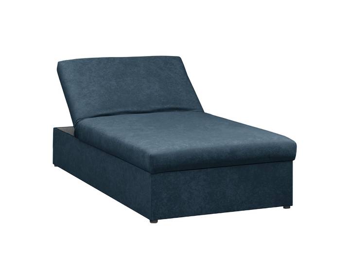Daybed Jacare Bleu/Bleu foncé Microfibre 200 x 45 x 90cm Moderne