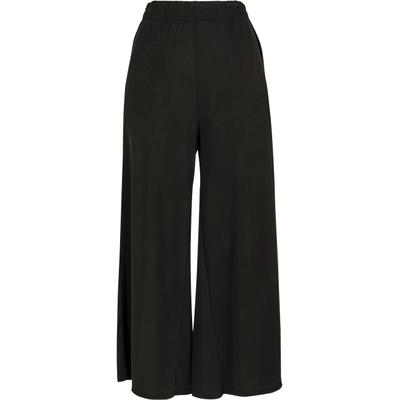 Stoffhose URBAN CLASSICS "Urban Classics Damen Ladies Modal Culotte", Damen, Gr. XS, US-Größen, schwarz, 77% Modal, 23% Polyester, unifarben, loose fit, Hosen Stoffhose