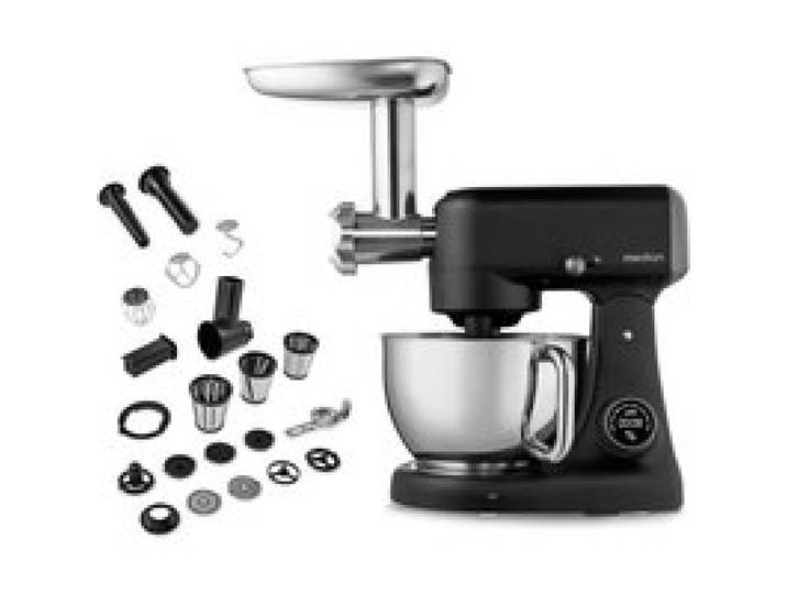 Robot pâtissier - Medion MD12600 - bol 4 7 L - moteur à courant continu silencieux 800 W - noir