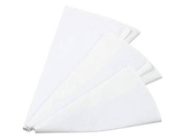 Spritzbeutel 3-teiliges Set Baumwolle Weiß, 21.5x1x35 cm, Backen & Backzubehör, Garnieren & Verzieren
