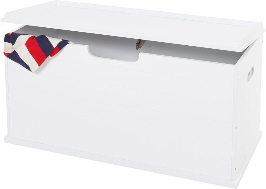 Great Little Trading Co. Large Classic Toy Box Seat, White Painted 46cm H X 90cm W X 40cm D