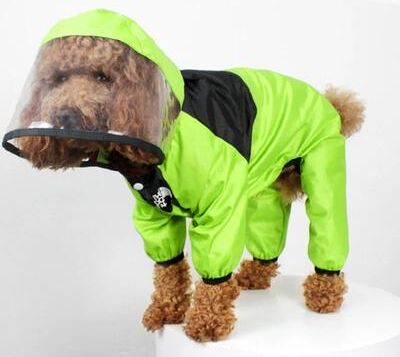 Uplifted Goods Professional Weatherproof Pet Performance Jumpsuit green xs