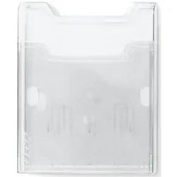 Exacompta Wandprospekthalter Wand-Box A4 glasklar Packung mit 2 Stück