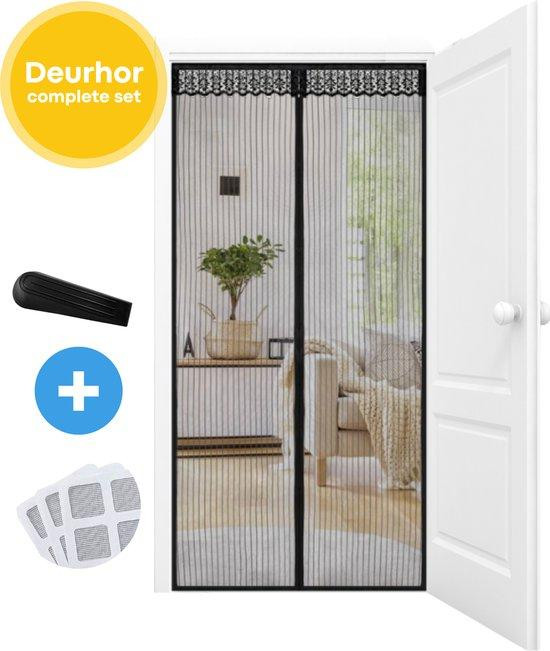 Unyqoos FLOOQ Premium magnetisch vliegenhor, zwart, 92 x 210 cm