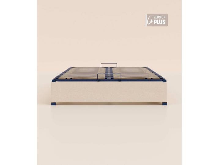 Sommier coffre 160x200 cm Plus - Beige - Tediber