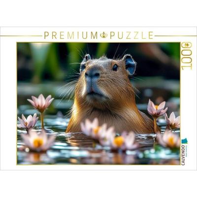 CALVENDO Puzzle Capybara | 1000 Teile Lege-Größe 64x48cm Foto-Puzzle für glückliche Stunden, Sonstige von , Calvendo Puzzle