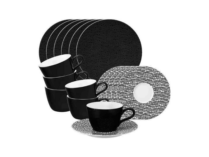 Seltmann Weiden Kaffeeservice Life Fashion Kaffeeservice 18-tlg. (18-tlg), 6 Personen, Porzellan